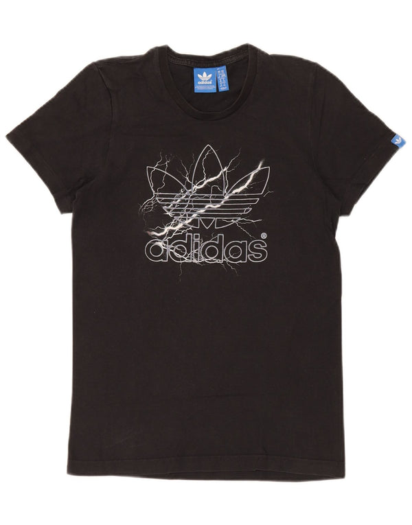 Adidas Grafisk T-shirt top XS til mænd, sort bomuld