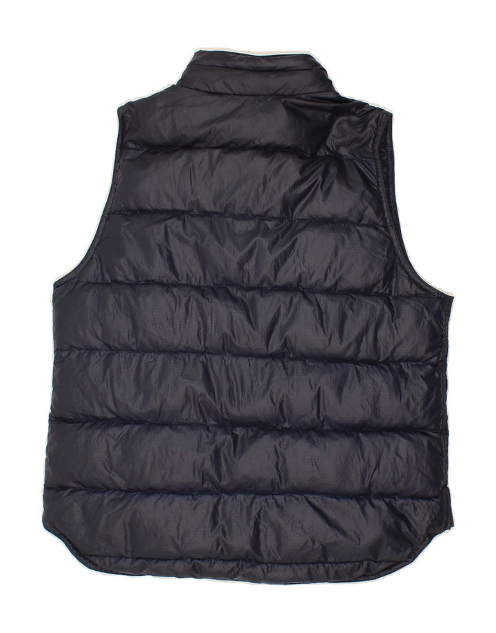 J. CREW Womens Padded Gilet UK 14 Medium Navy Blue Nylon Vintage J. Crew and Second-Hand J. Crew from Messina Hembry 