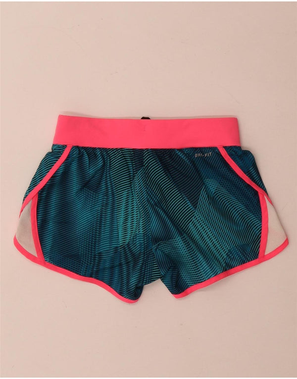 Nike piger Dri Fit sportsshorts 11-12 år mellemgrøn farveblok