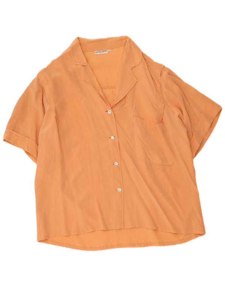 Alberto Aspesi Kortærmet skjorte til kvinder IT 44 Medium Orange