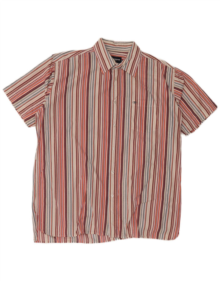 TOM TAILOR Kortærmet herreskjorte 2XL flerfarvet stribet bomuld