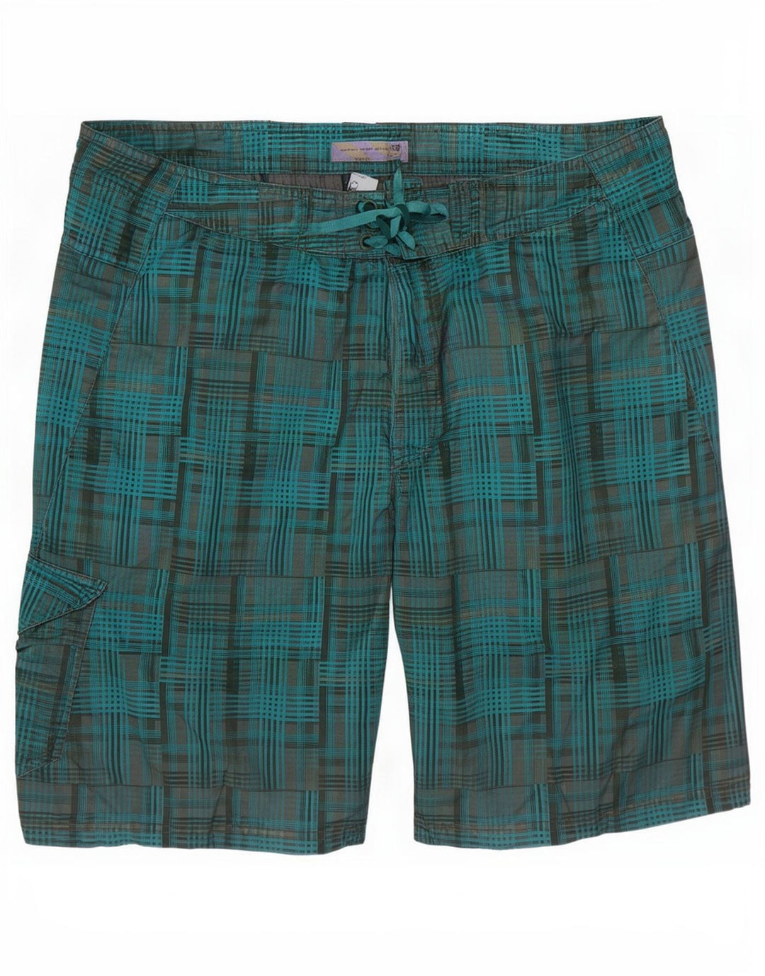 Fat Face Herre svømmeshorts XL blå ternet polyester