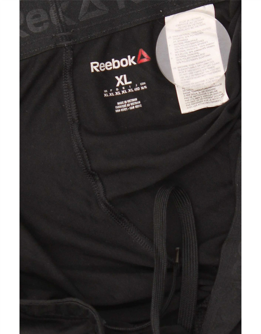 Reebok Herre Speedwick Tracksuit Bukser XL Sort Polyester