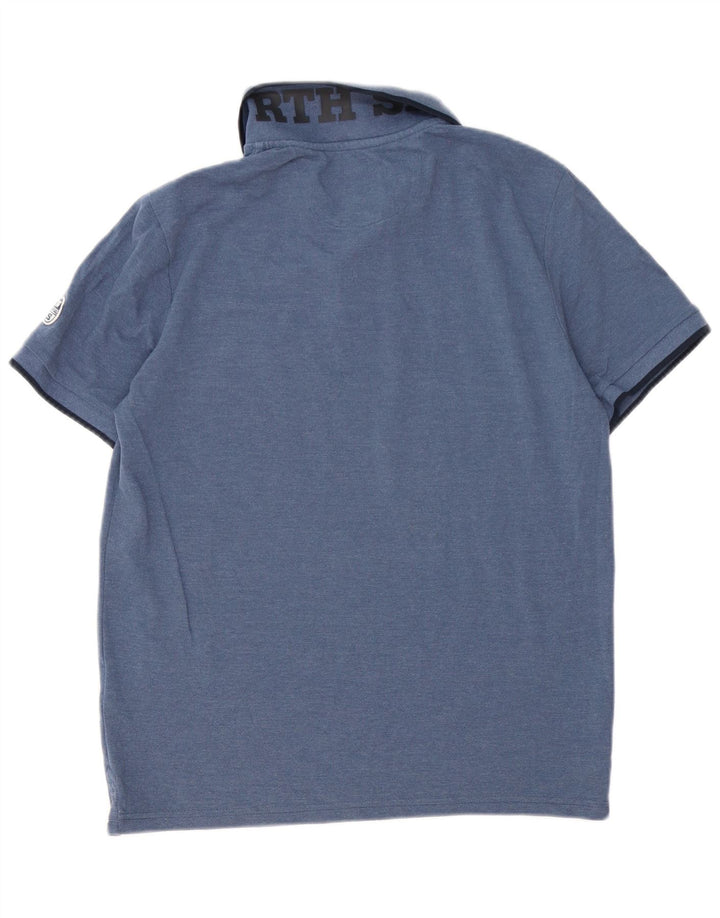 North Sails Herre poloshirt Medium Navyblå Stribet bomuld