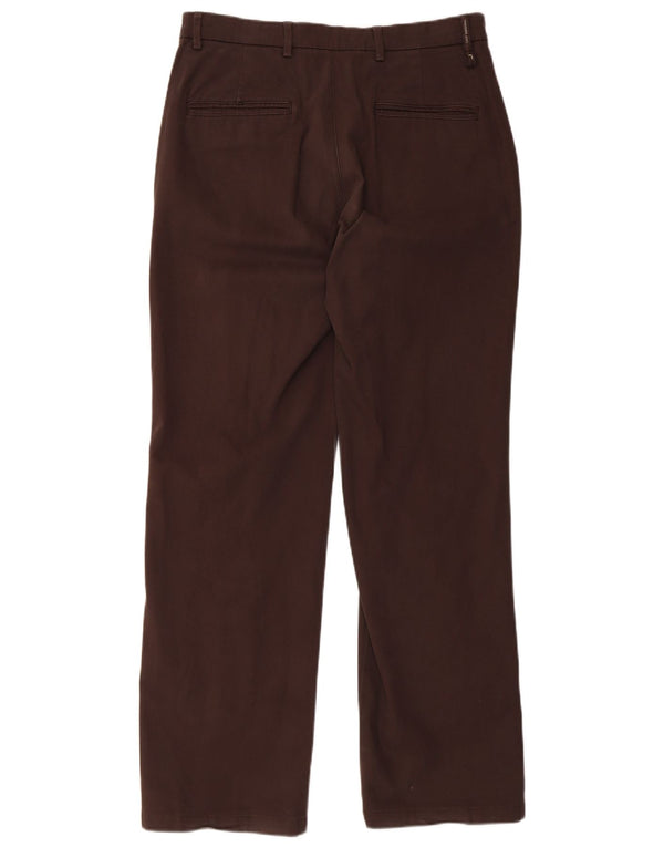 Trussardi Herre lige jakkesæt bukser IT 50 Large W32 L31 Brun Bomuld