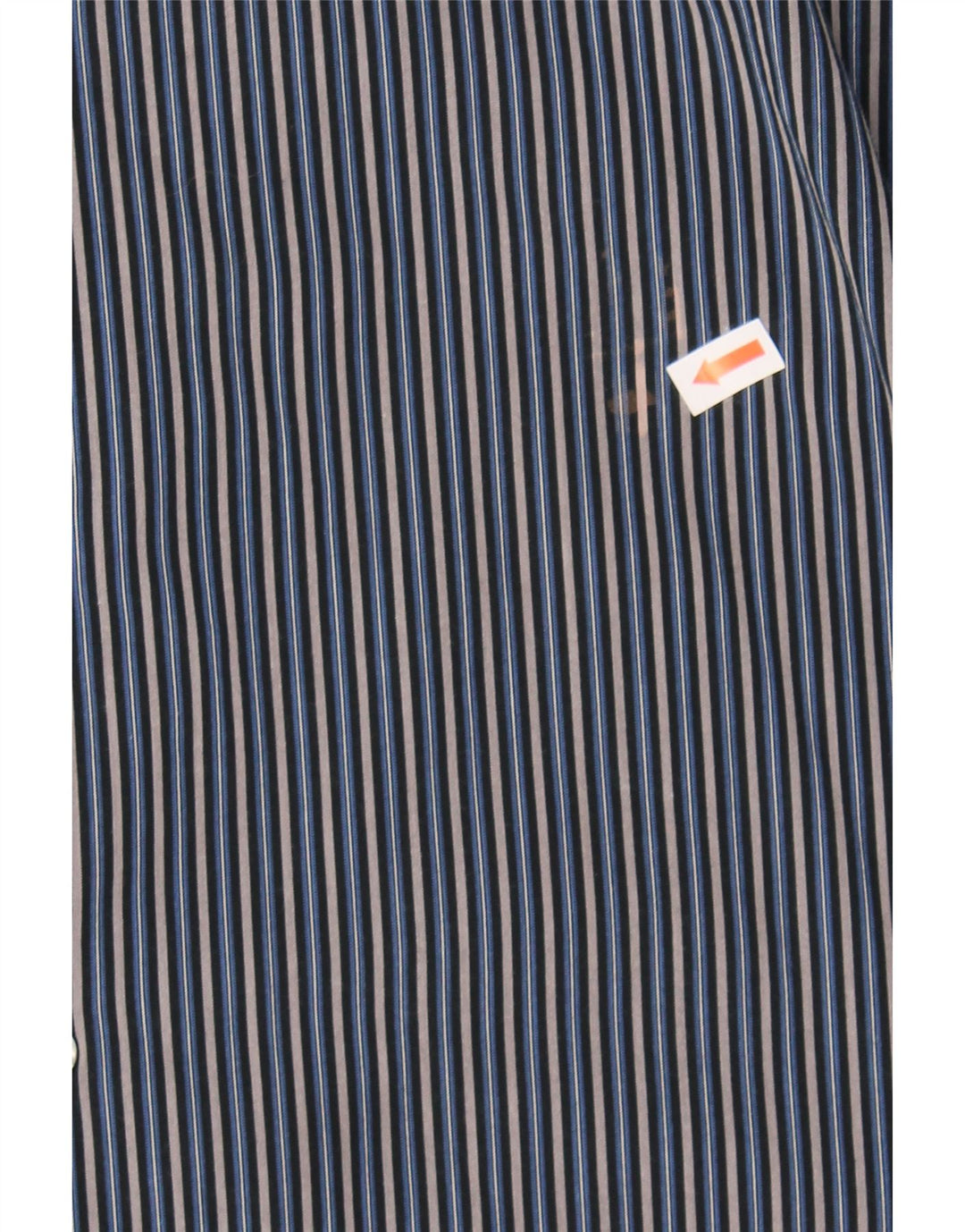 ROCCOBAROCCO Mens Shirt Size 42 16 1/2 Large Blue Pinstripe Cotton Vintage Roccobarocco and Second-Hand Roccobarocco from Messina Hembry 