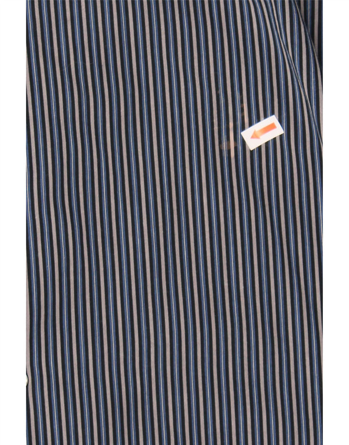 ROCCOBAROCCO Mens Shirt Size 42 16 1/2 Large Blue Pinstripe Cotton Vintage Roccobarocco and Second-Hand Roccobarocco from Messina Hembry 