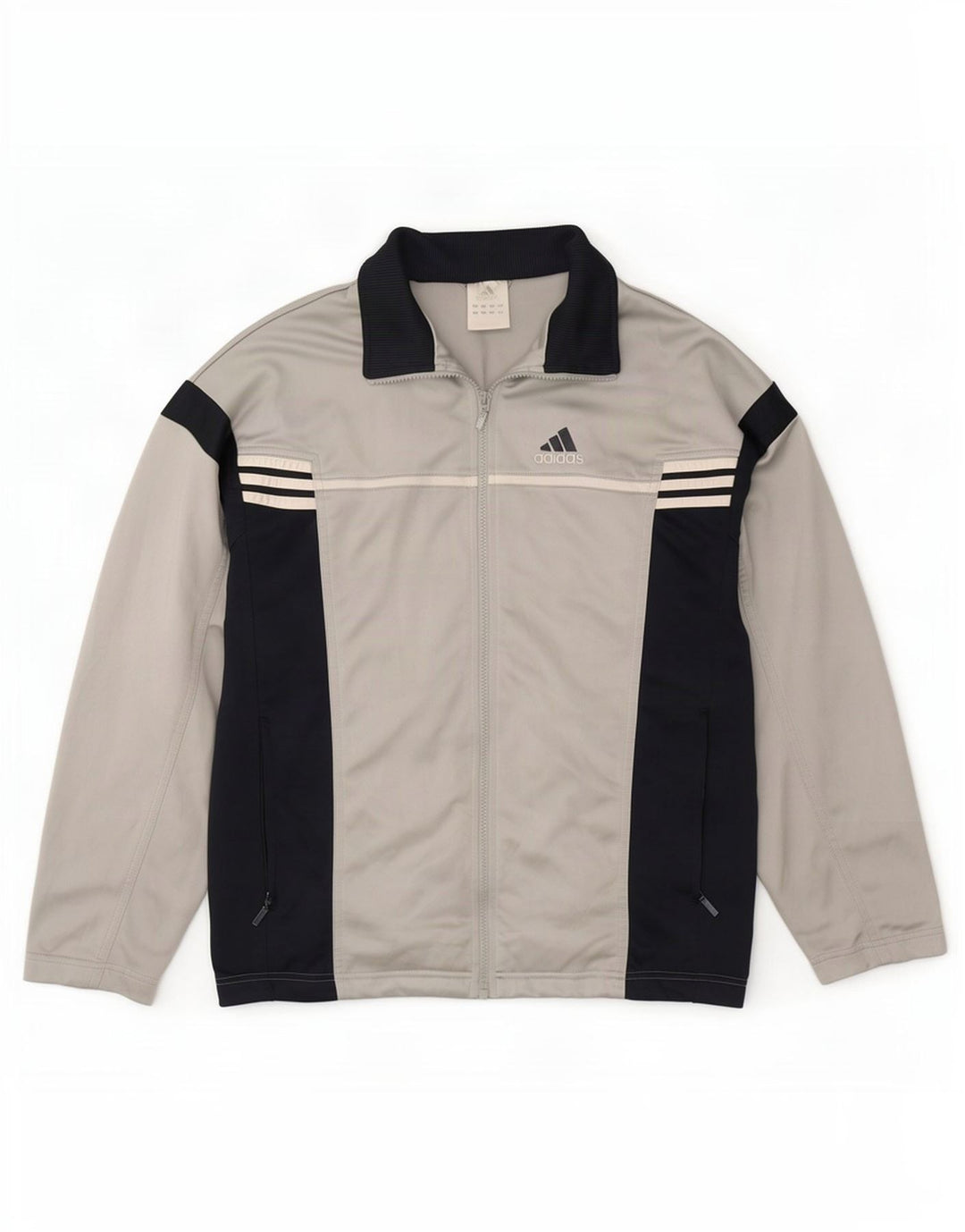 Adidas Grafisk træningsdragt jakke til mænd mellemgrå Colourblock Polyester