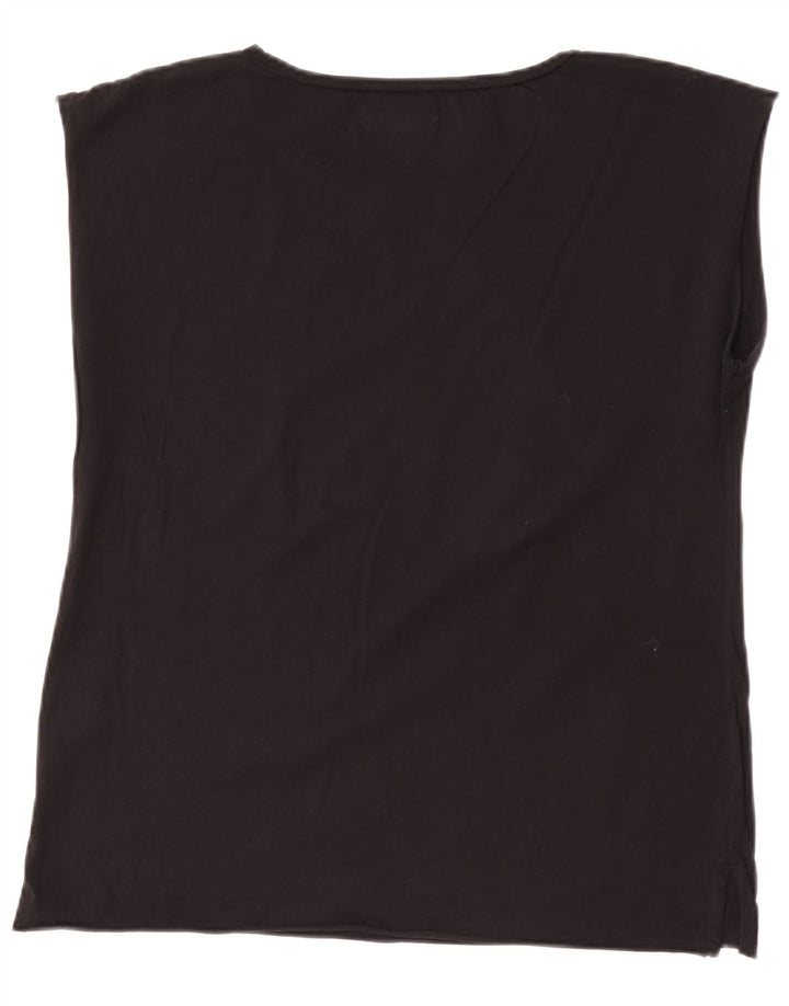 Diesel Herre Grafisk Vest Top Medium Sort Bomuld