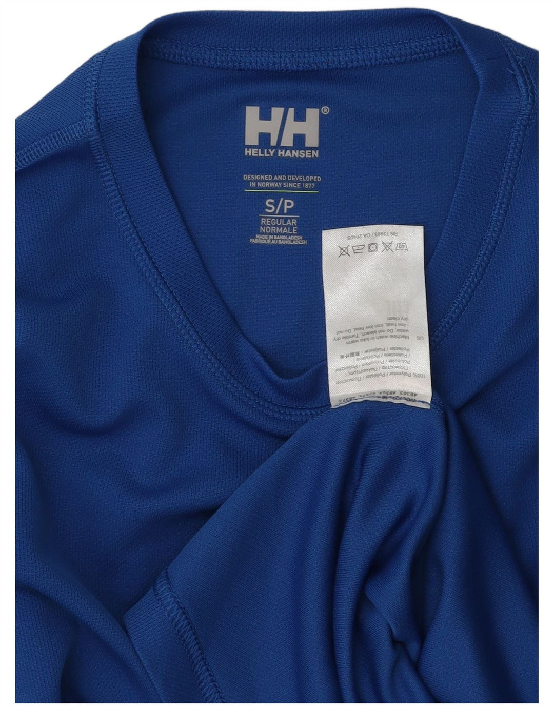 Helly Hansen Herre Top Langærmet Lille Blå Polyester