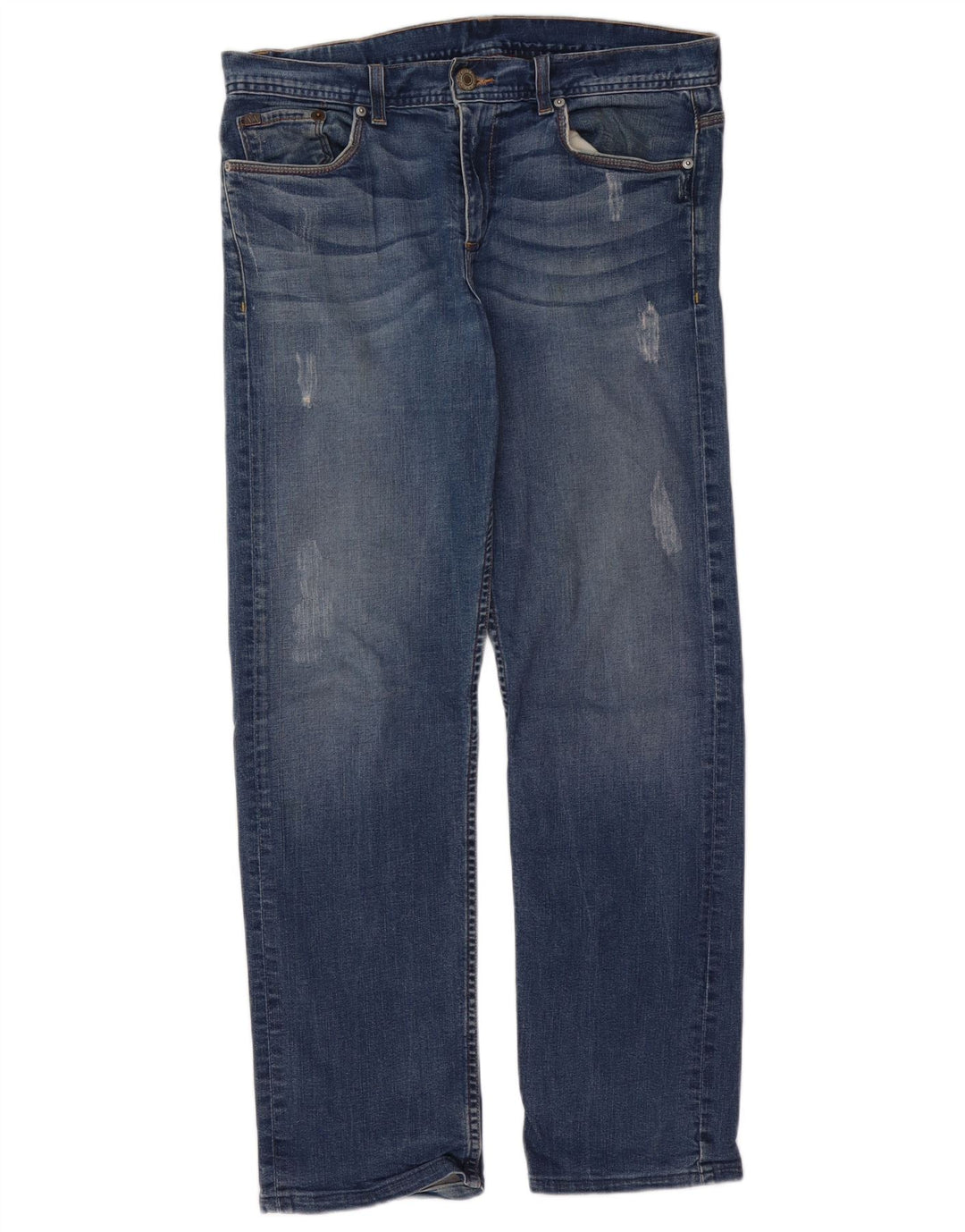 ARMANI EXCHANGE Straight jeans til mænd W32 L29 Blå bomuld