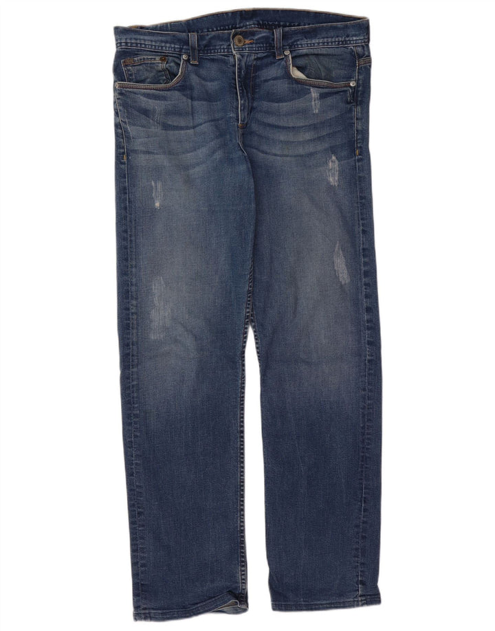 ARMANI EXCHANGE Straight jeans til mænd W32 L29 Blå bomuld