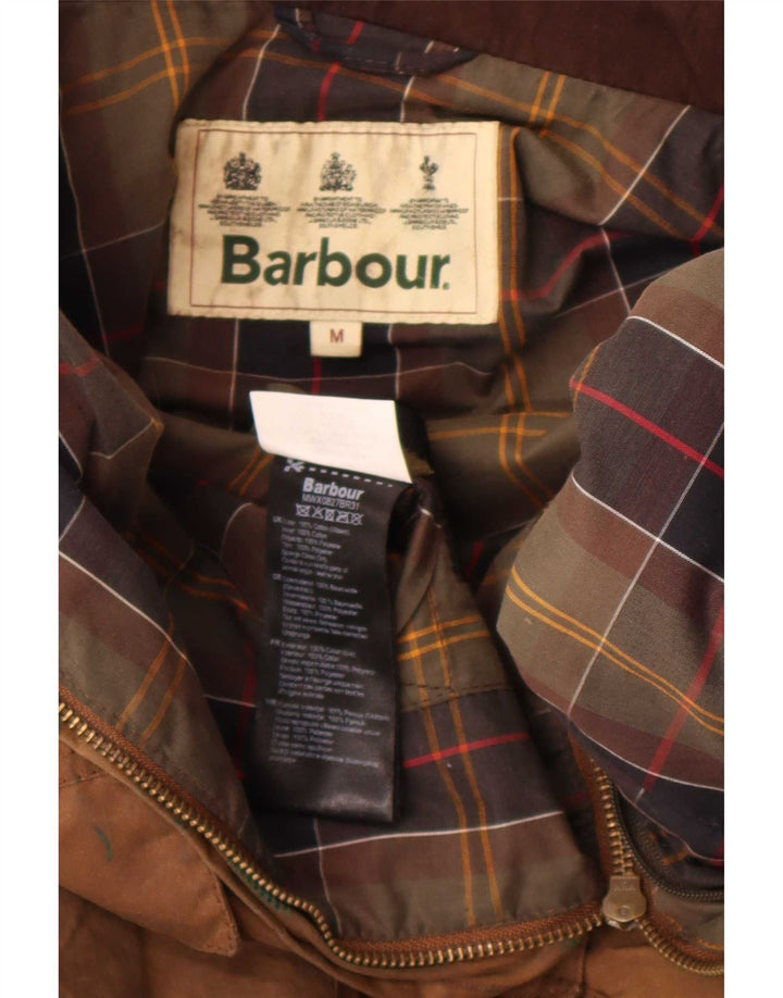 Barbour Herre vokset bomuldsjakke UK 38 Medium Brown