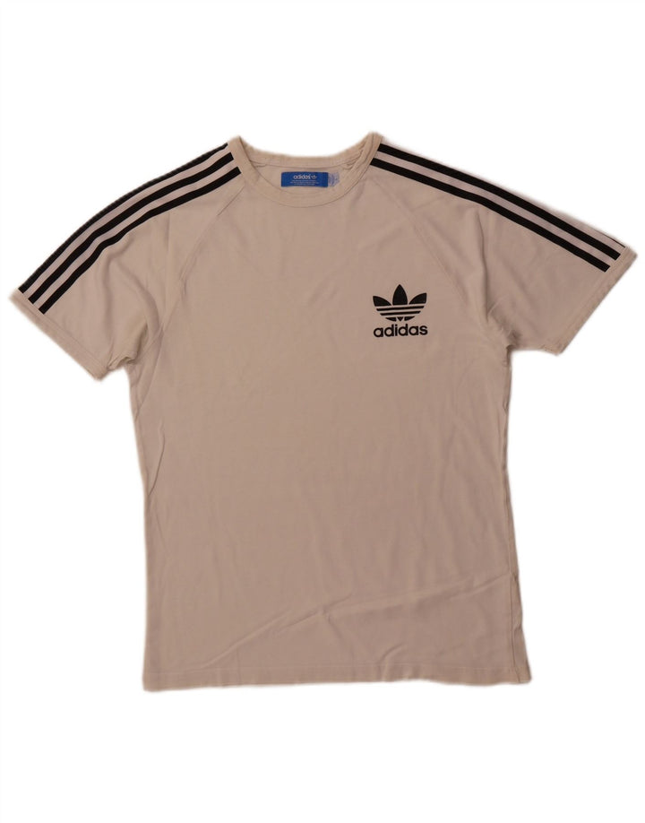 ADIDAS Herre T-Shirt Top Lille Hvid