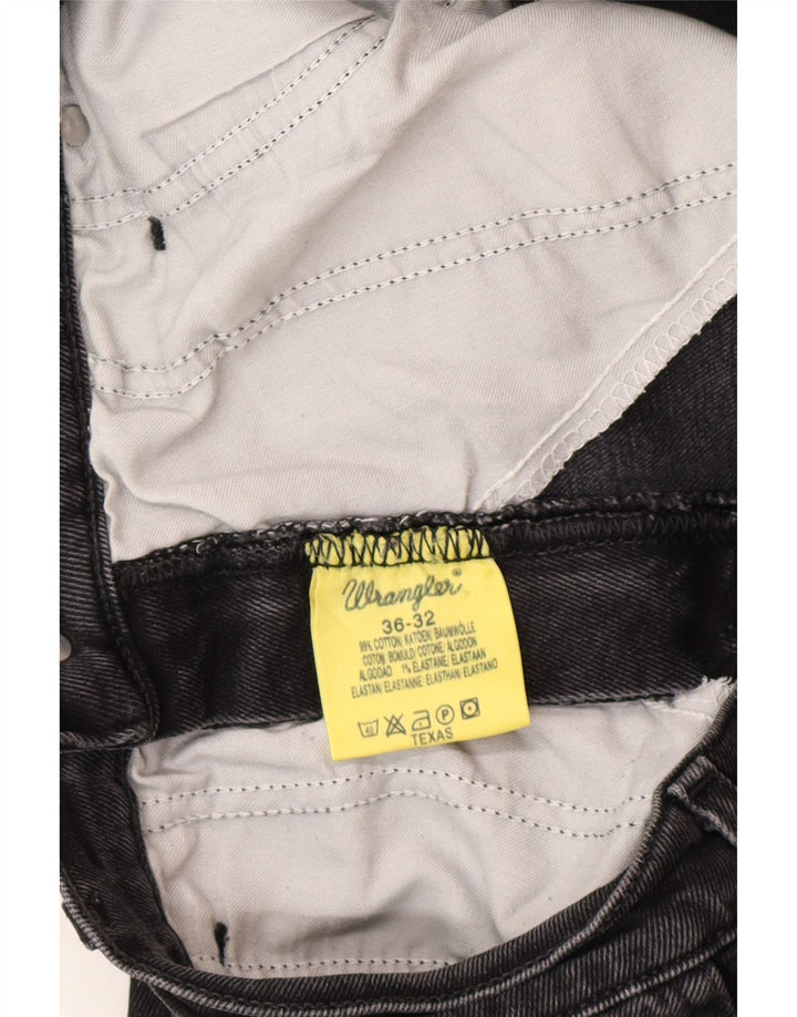 Wrangler Herre Texas Straight Jeans W36 L32 Grå Bomuld