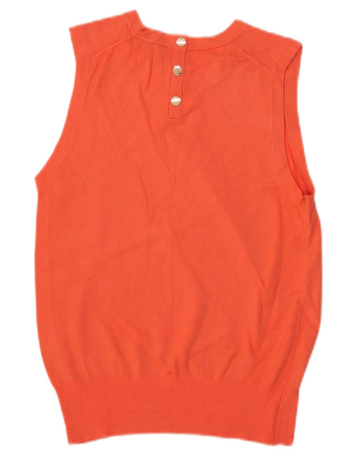 Zara Dame Vest Tank Top UK 10 Small Orange