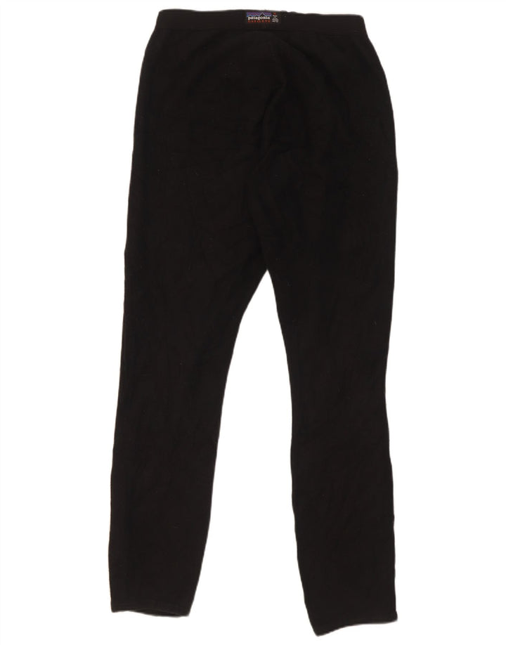 Patagonia Dame Leggings UK 14 Medium Sort Polyester