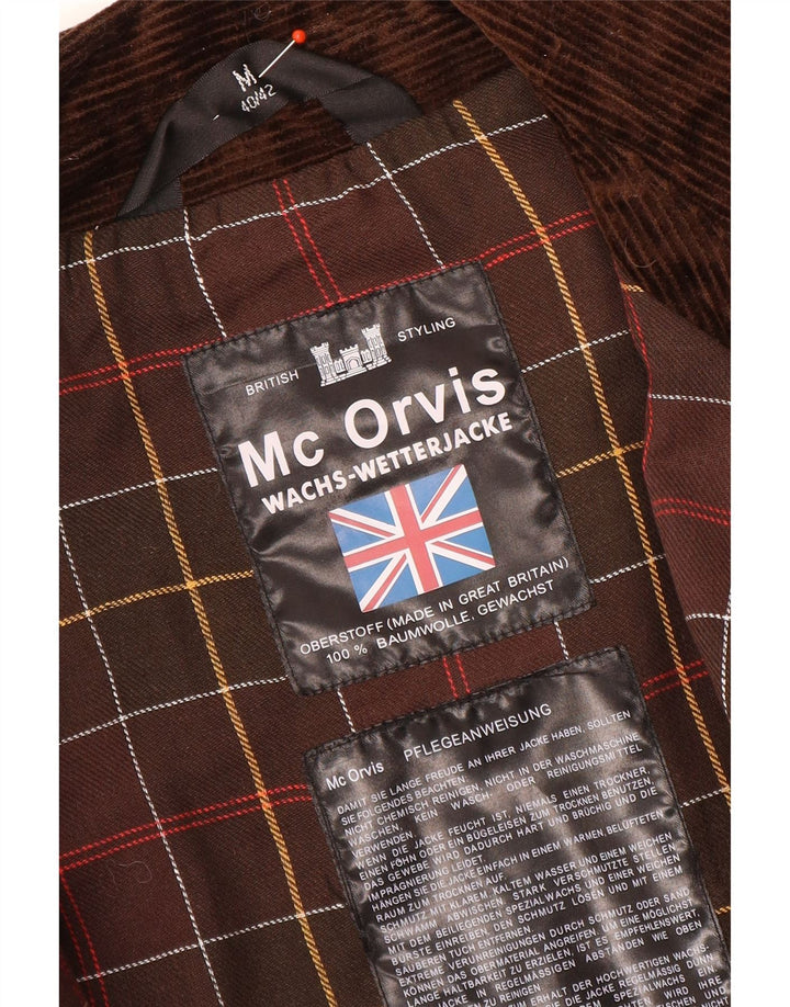 MC Orvis Dame Vokset Bomuldsjakke IT 40/42 Medium Brun Bomuld