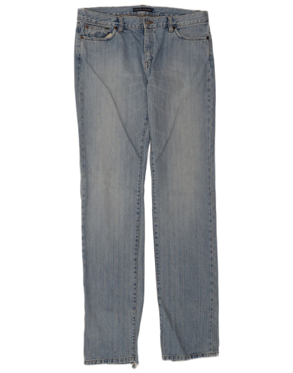 Ralph Lauren Dame Slim Jeans US 12 Large W34 L37 Blå Bomuld