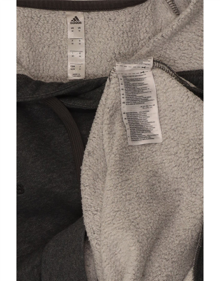 ADIDAS Hættetrøje til mænd mellemgrå bomuld