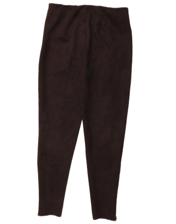Zara Womens Leggings UK 14 Large Black Polyester