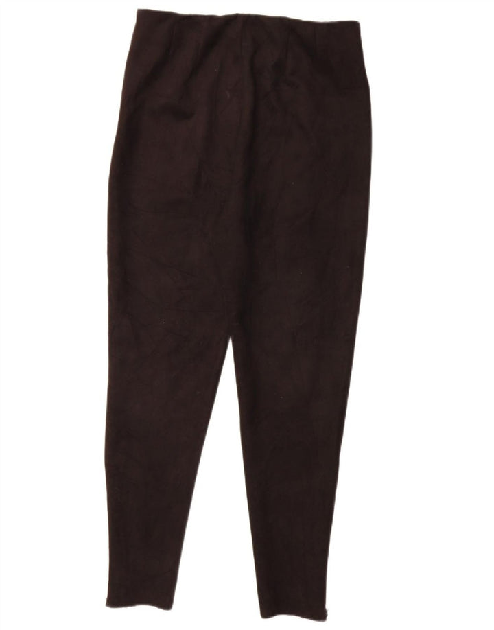 Zara Womens Leggings UK 14 Large Black Polyester