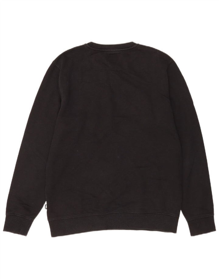 Vans Herre Grafisk Sweatshirt Jumper Medium Sort Bomuld