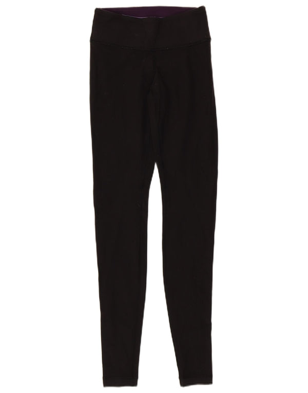 Lululemon Dame Leggings US 2 XS Sort Syntetisk