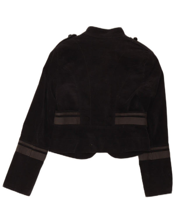 Zara Bolero-jakke til kvinder UK 8 Small Black Colourblock Bomuld