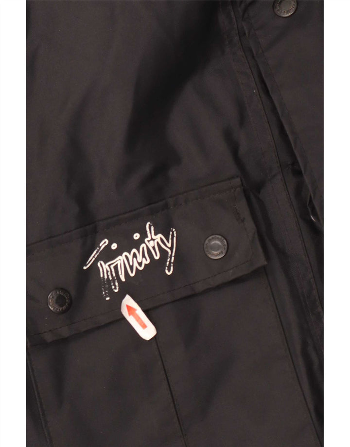 Vintage Herre Racer Jacket UK 40 Large Black Colourblock