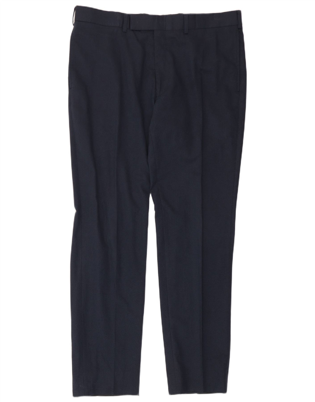 Marks & Spencer Herre Slim Suit Bukser W36 L31 Marineblå Bomuld