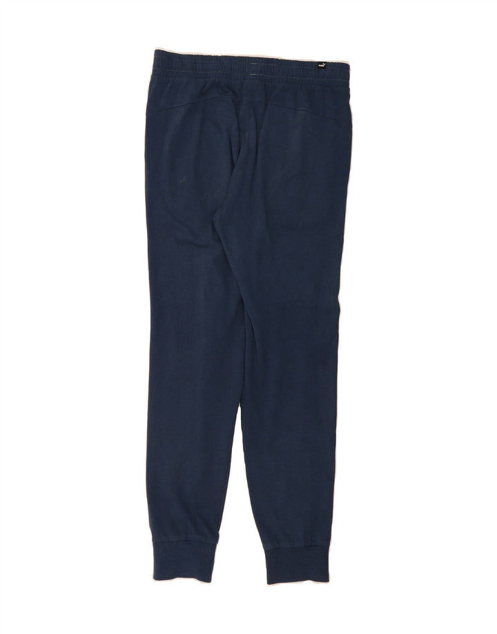 PUMA Womens Tracksuit Trousers Joggers UK 14 Medium  Navy Blue Vintage Puma and Second-Hand Puma from Messina Hembry 