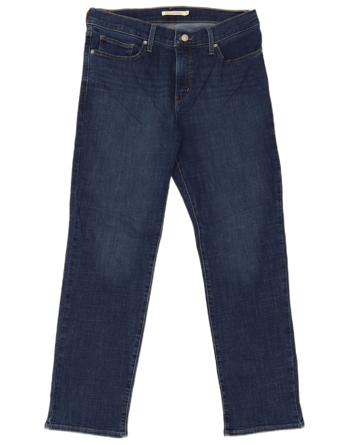 Levi's Dame 314 Shaping Straight Jeans W31 L30 Blå Bomuld