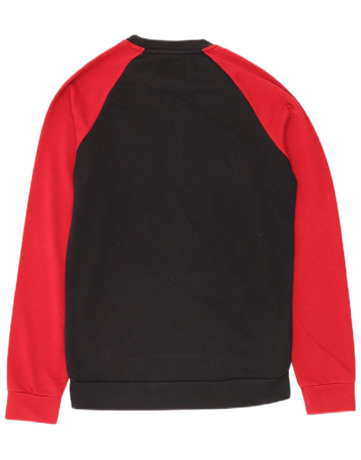 Jordan Herre Grafisk Sweatshirt Jumper Lille Sort Colourblock Bomuld