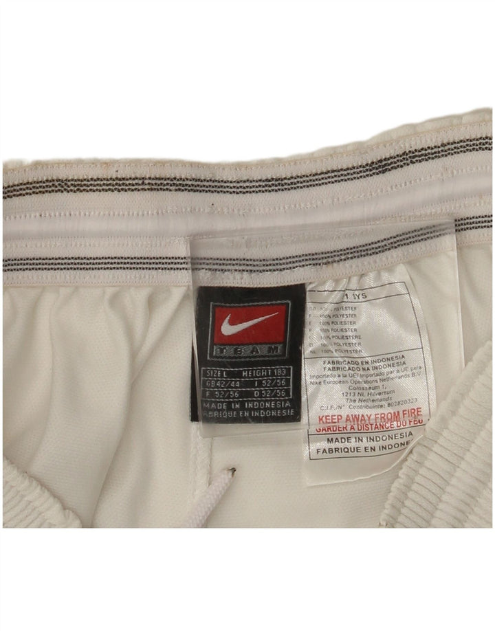 Nike Sportsshorts til mænd UK 42/44 Large White Polyester