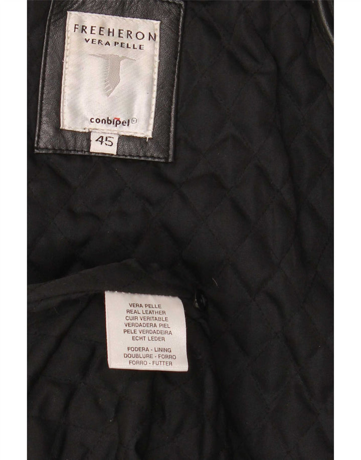 Conbipel Dame Læderjakke IT 45 Medium Sort