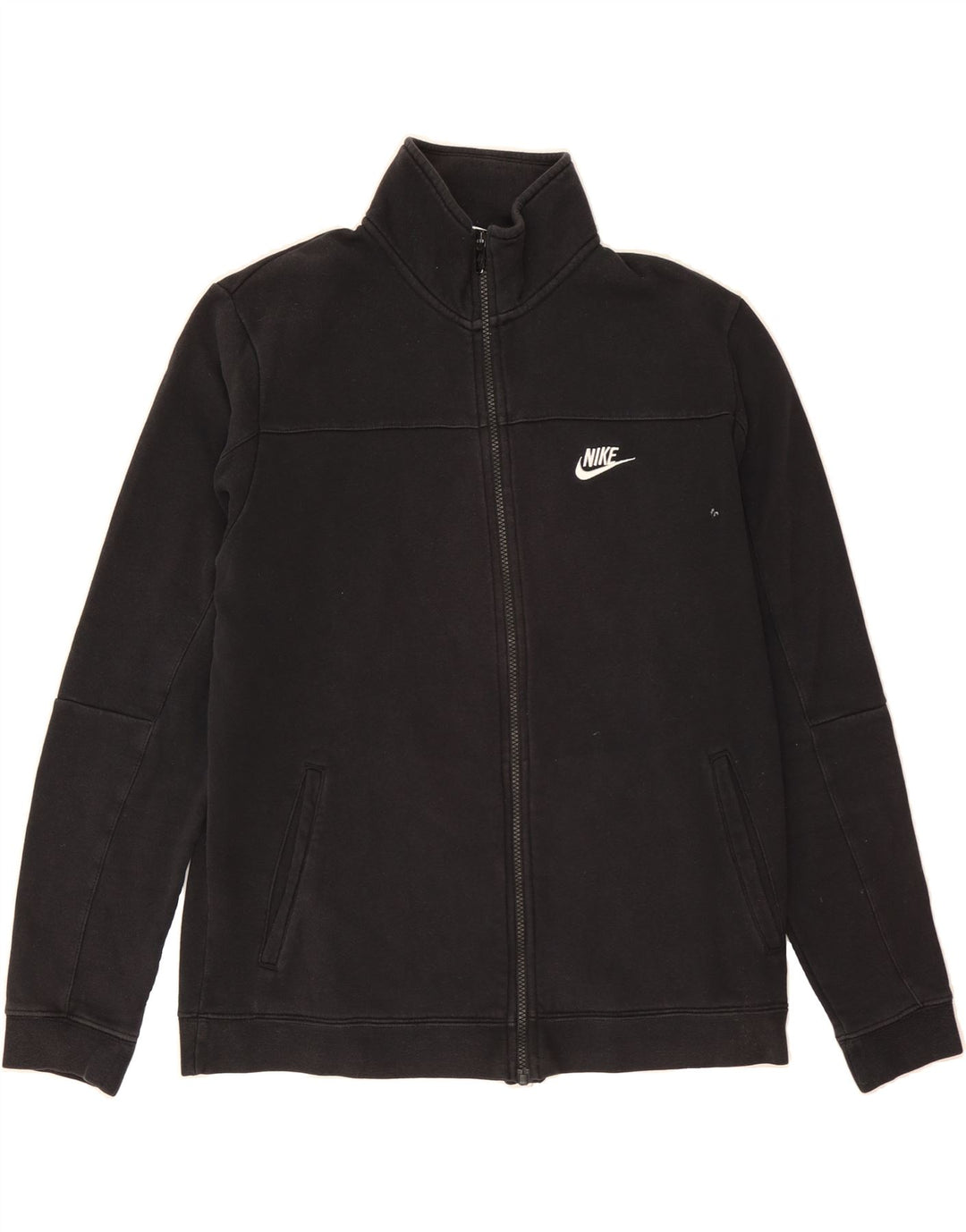 NIKE Mens Tracksuit Top Jacket Medium Black Cotton Vintage Nike and Second-Hand Nike from Messina Hembry 