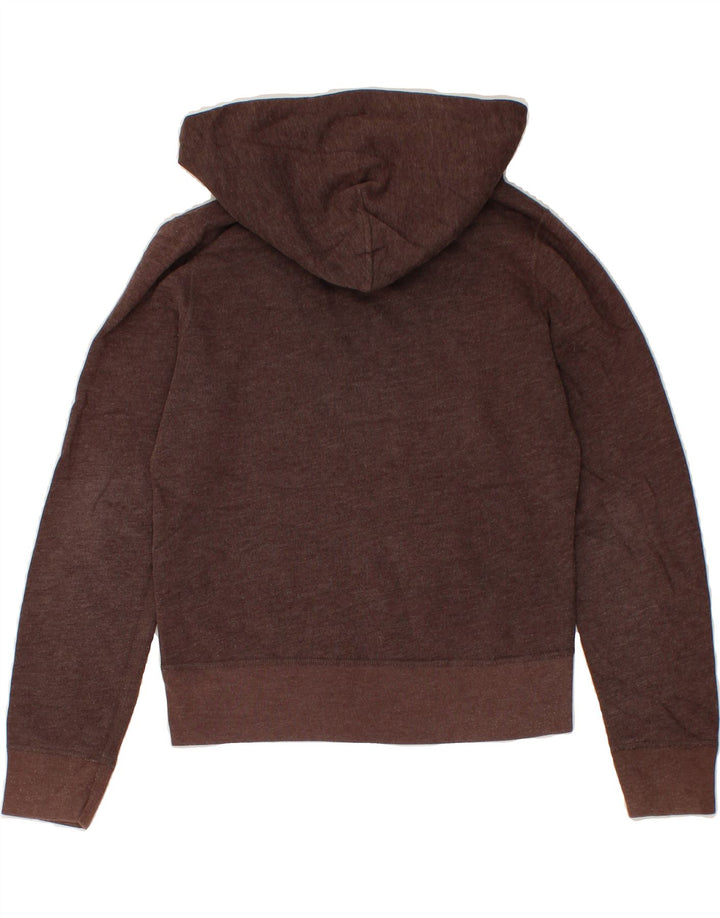 J. CREW Womens Hoodie Jumper UK 10 Small Brown Vintage J. Crew and Second-Hand J. Crew from Messina Hembry 