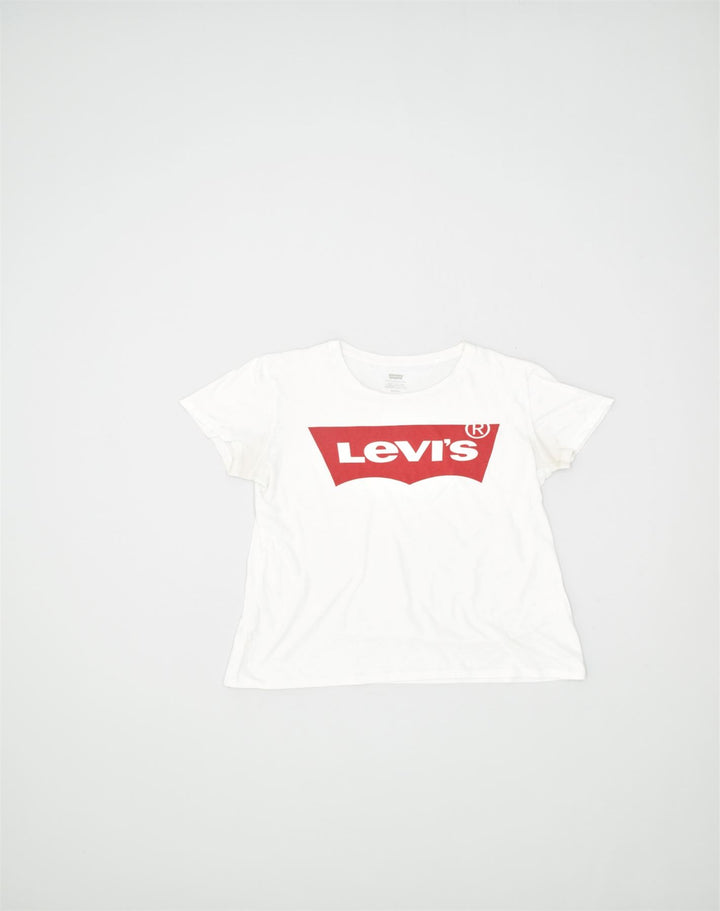LEVI'S Mens Graphic T-Shirt Top Small White Cotton | Vintage | Thrift | Second-Hand | Used Clothing | Messina Hembry 
