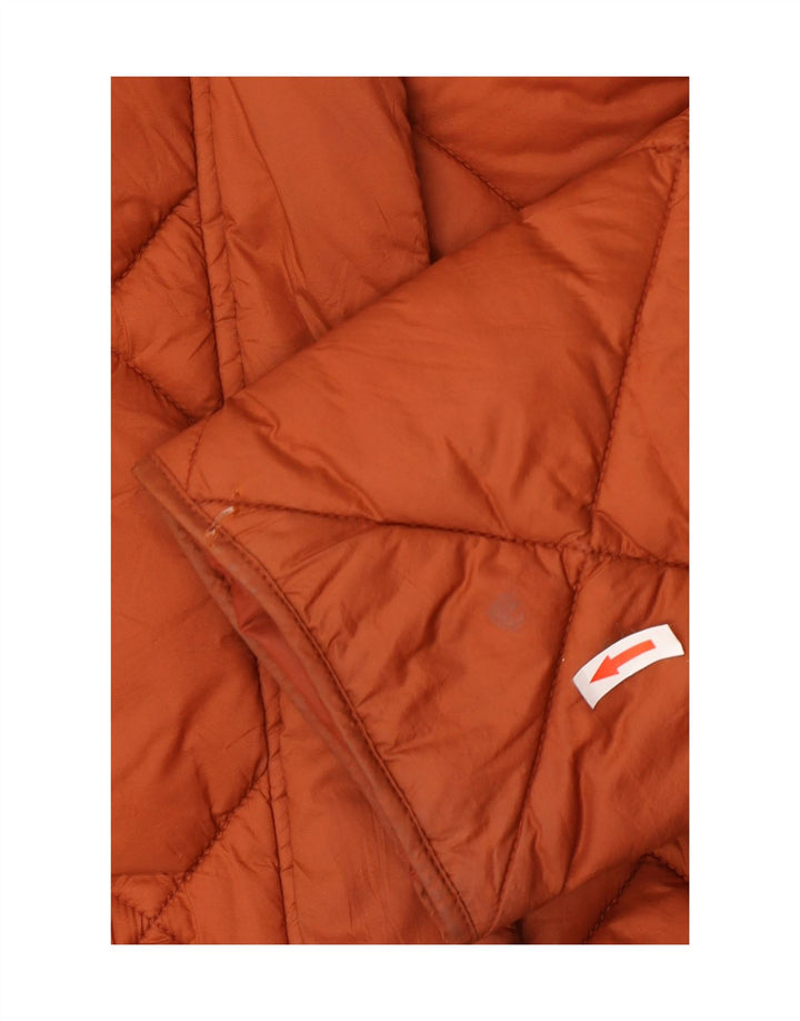 Barbour Dame Hætte Oversized Polstret Frakke UK 8 Lille brun polyamid
