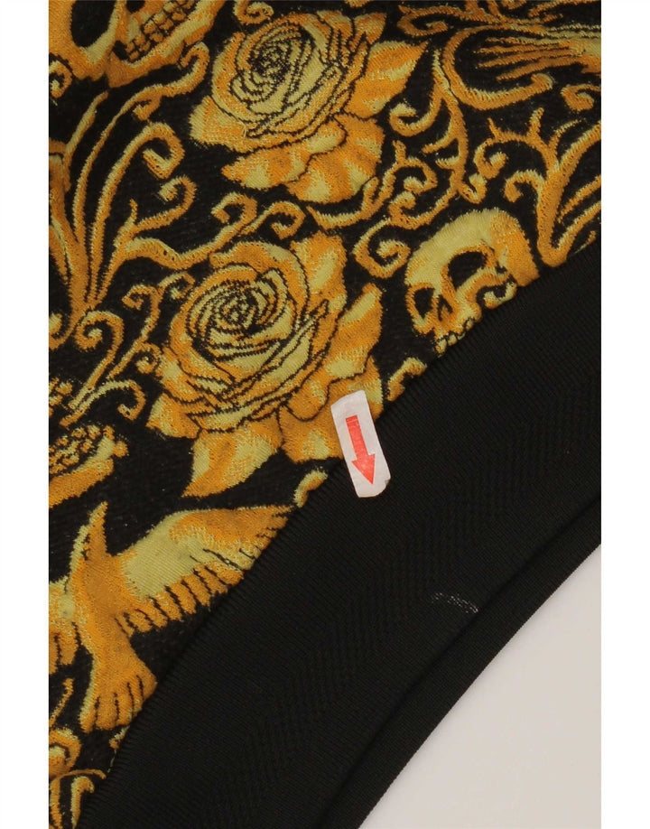 Zara Herre Sweatshirt Jumper Lille sort blomstret polyester