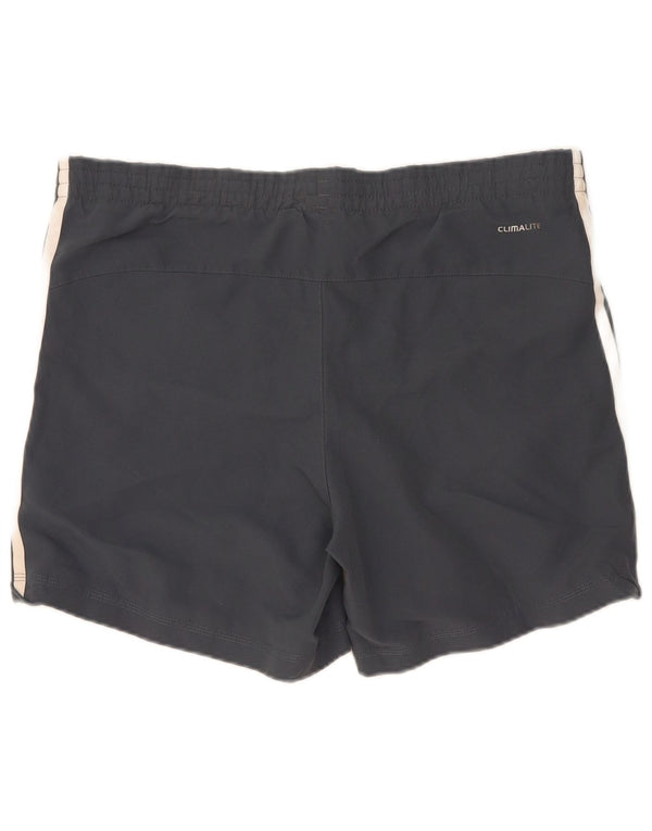 Adidas Mens Climacool Sport Shorts Small Grey Colourblock Polyester