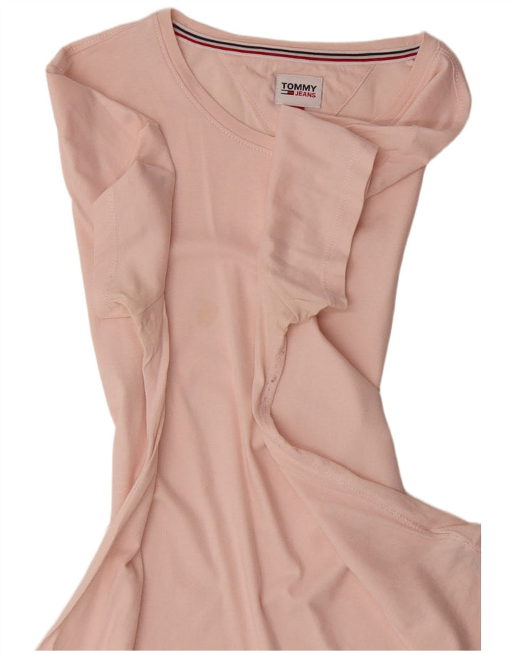 TOMMY HILFIGER Womens T-Shirt Top UK 16 Large Pink