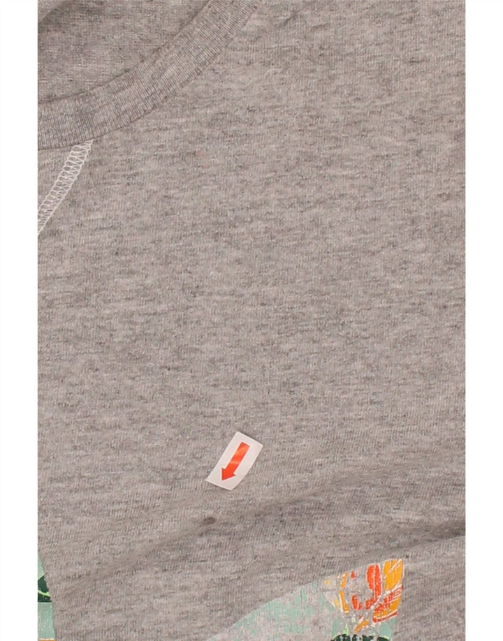 ADIDAS Mens Graphic T-Shirt Top Medium Grey Cotton Vintage Adidas and Second-Hand Adidas from Messina Hembry 