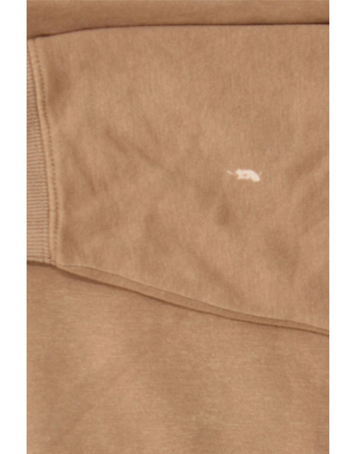 Zara Womens Crop Oversized Hoodie Jumper UK 10 Small Brown