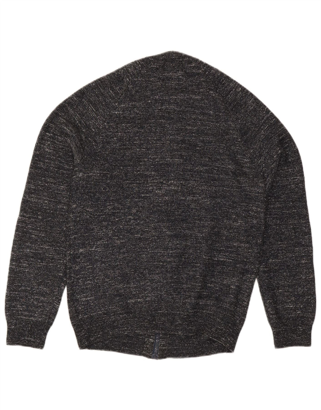Marks & Spencer Herre Cardigan Sweater Lille sort Flecked Polyester