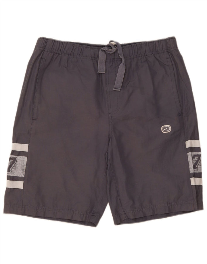 Nike grafiske sportsshorts til mænd, små grå bomuld