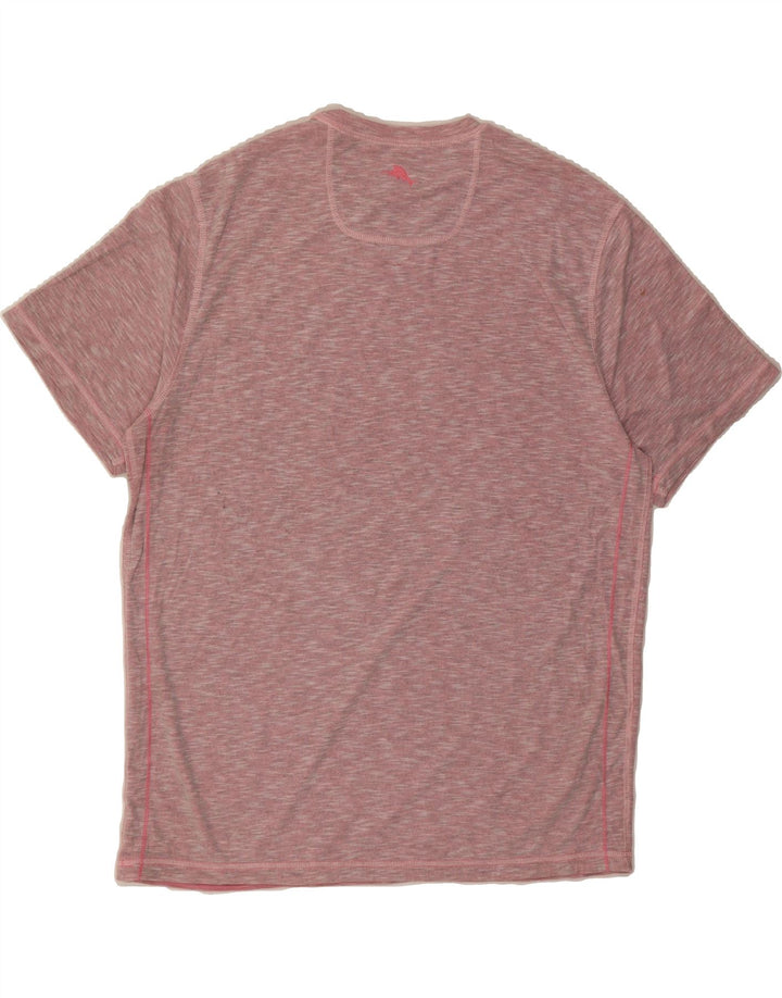 TOMMY BAHAMA Mens T-Shirt Top Large Pink Pinstripe Vintage Tommy Bahama and Second-Hand Tommy Bahama from Messina Hembry 