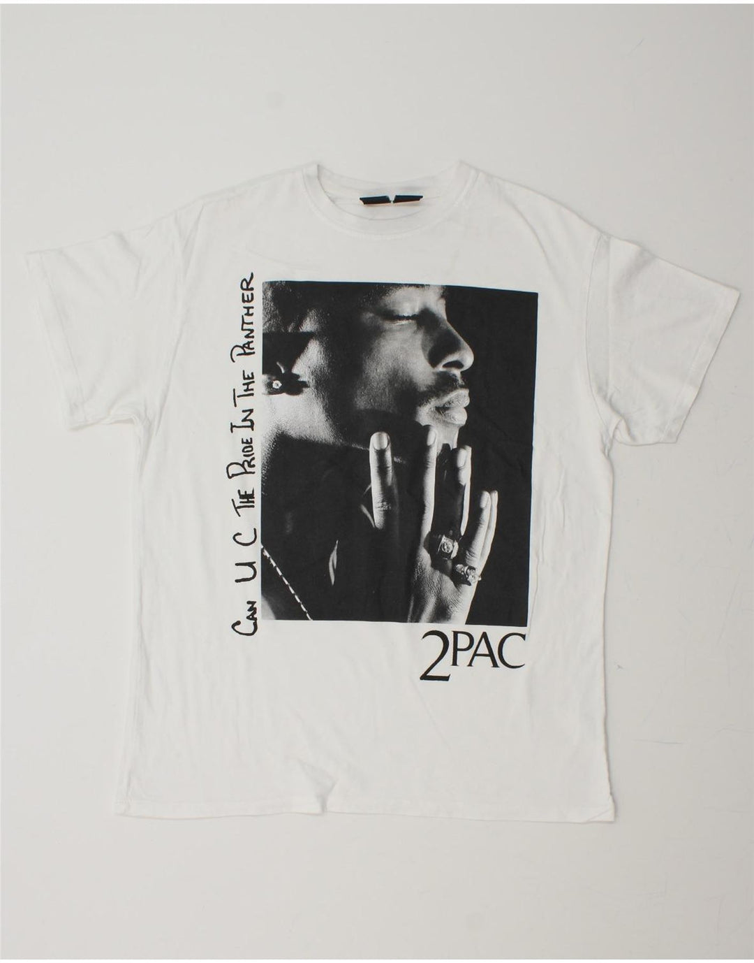 BERSHKA Mens Oversized Graphic T-Shirt Top XS White Cotton Vintage Bershka and Second-Hand Bershka from Messina Hembry 