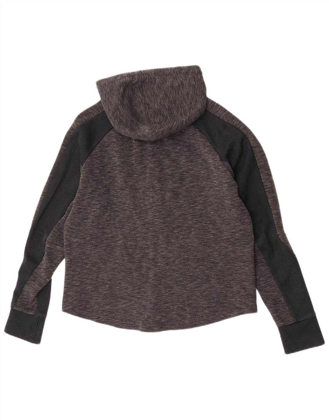 Puma hættetrøje med lynlås til kvinder UK 12 Medium Grey Flecked Bomuld